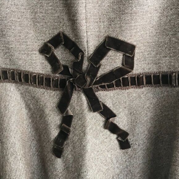 Luisa Beccaria Brown Tweed Wool Midi Skirt 44 / 8 US - Picture 3 of 8